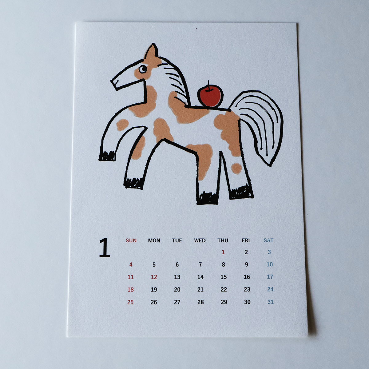 yamyam 2026年カレンダー 1月の画像