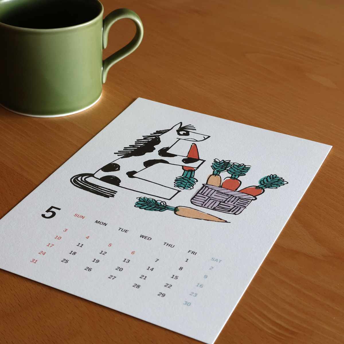 yamyam KIKAKU 2026カレンダーの5月の画像